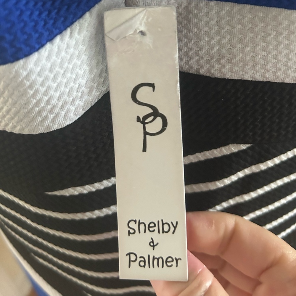 BRAND NEW Cobalt Blue Dress with Black/White - Picture 6 of 7